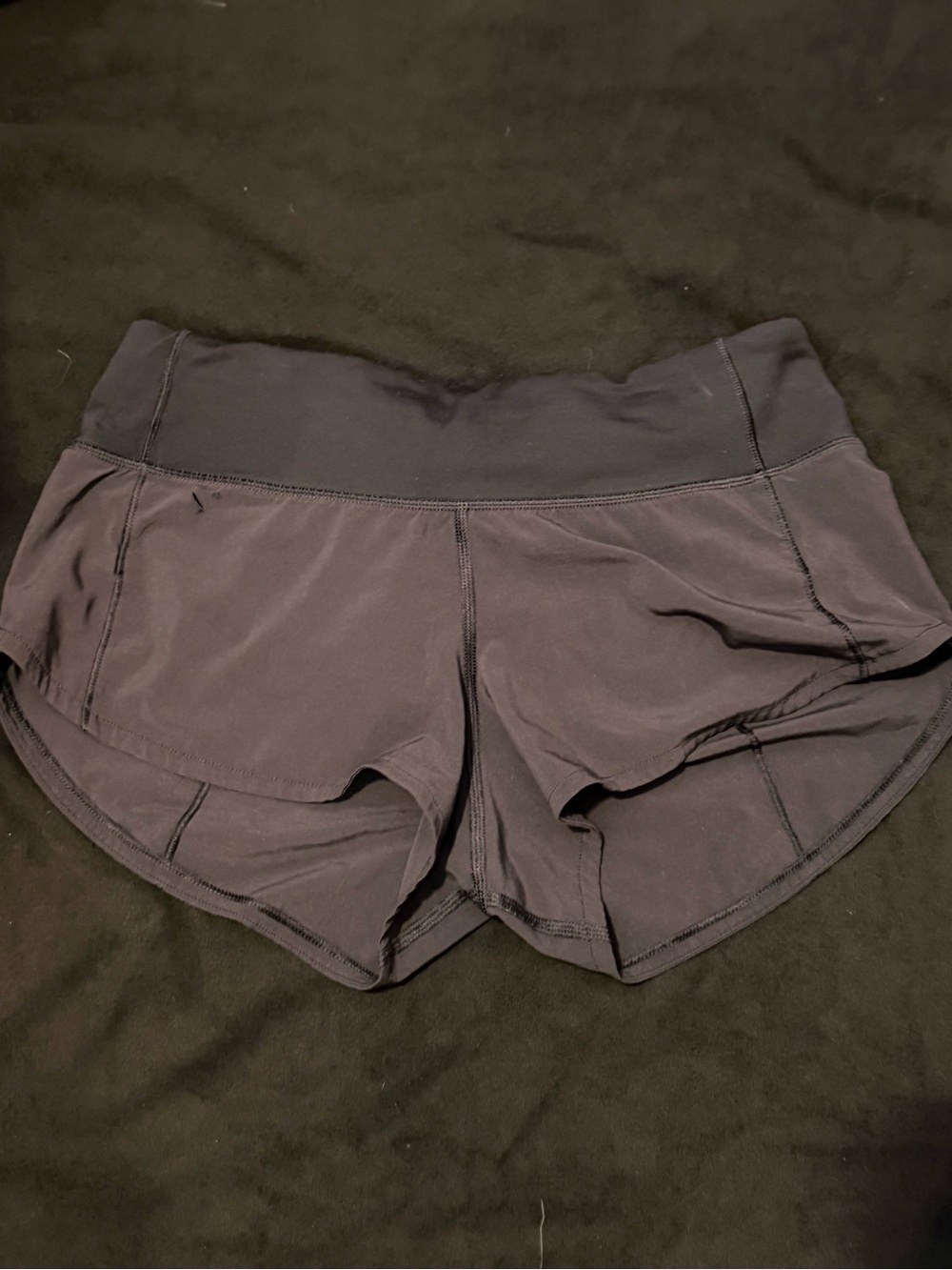 lululemon athletica Black Athletic Shorts with Wide Waistband